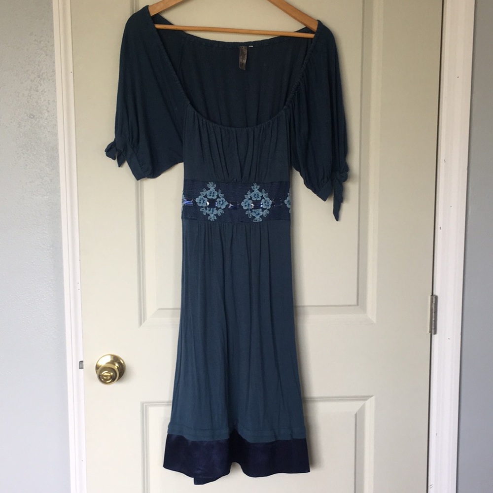 Blue dress